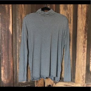 ABERCROMBIE striped oversized turtleneck shirt